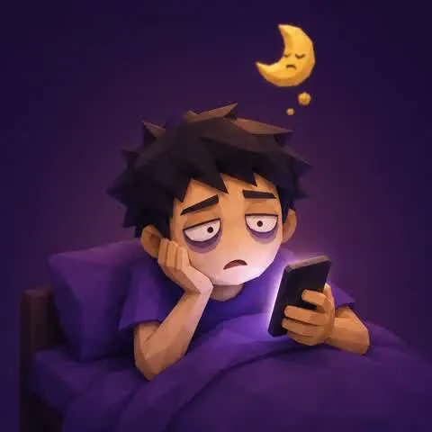 怪友图鉴人格卡：熬夜刷手机的人